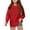 Red, variant on Utlike Girls Shirt Long Sleeve Tops Casual Loose Fit Round Neck Hollow Out Blouse Shirt For Comfortable Breathable Everyday Wear Tee Size 6 Years-8 Years Green