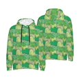 thumbnail image 6 of Bingfone Crocodile And Bush Men's Drawstring Hoodie Long Sleeve Pocket Sweatshirts-4X-Large, 6 of 6