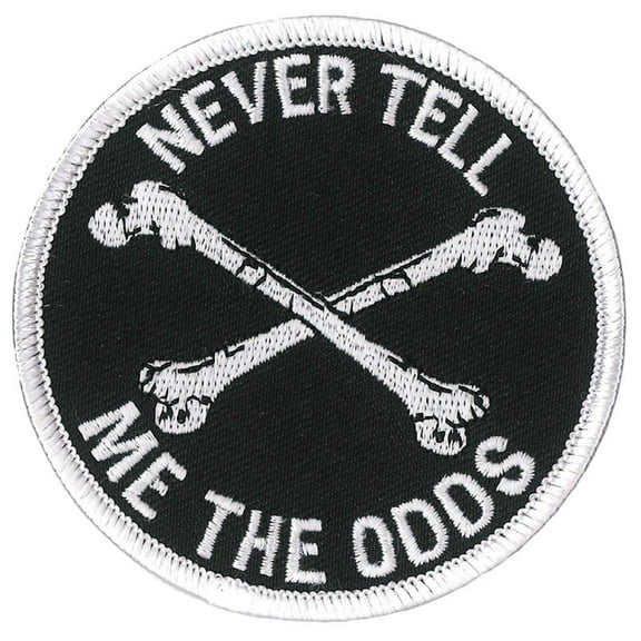 Hot Leathers PPL9818 Never Tell Me the Odds 3"x 3" Patch 3 Width x 3 Height Inches