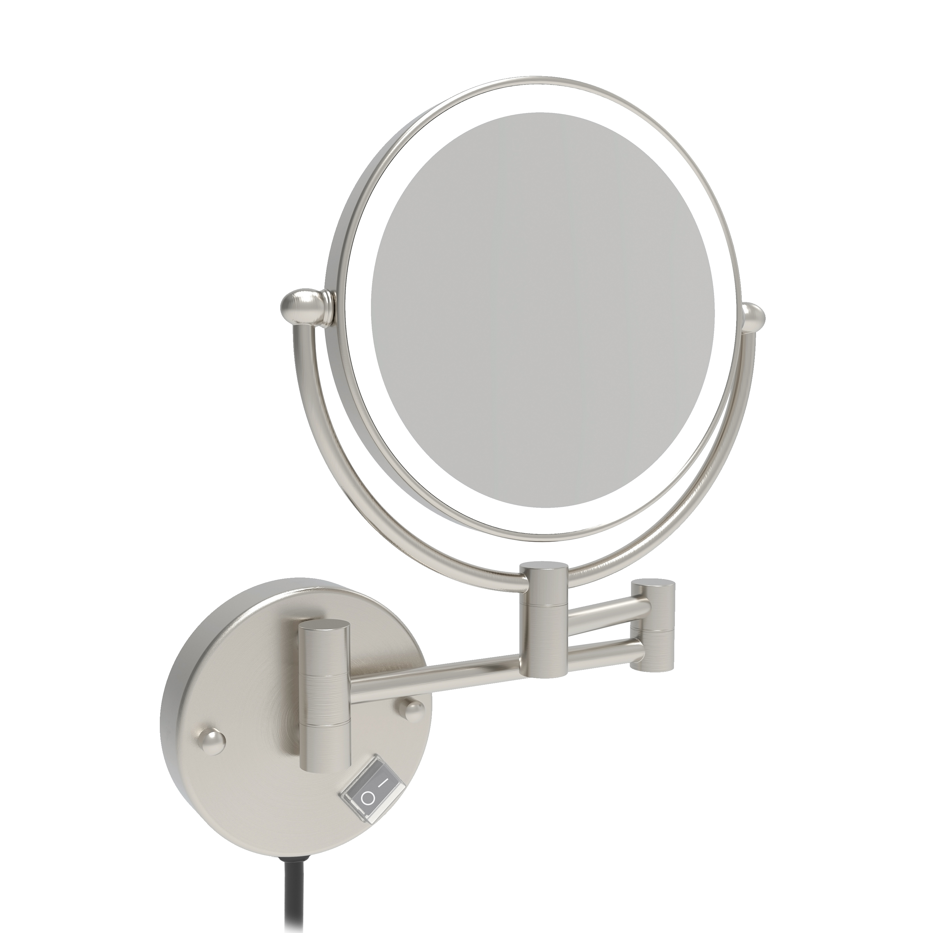 Jerdon HL165CLD 5X1X Magnification 8" LED Lighted Wall Mount Mirror