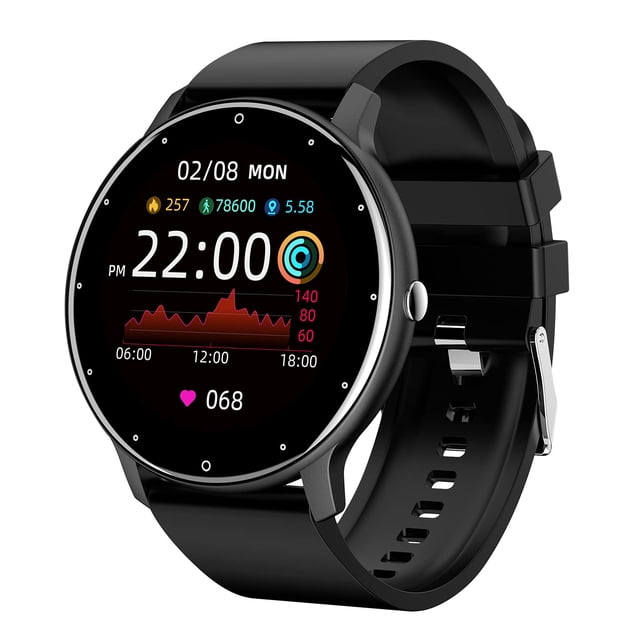 Reloj inteligente NQ rastreador de actividad física con Pantalla táctil de 1,28 negro