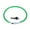 Green, variant on USB Rechargeable Glowing Dog Collar Adjustable Cuttable LED Night Visible Pet Safety Necklace