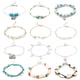 thumbnail image 2 of Sonducket Tobilleras, joyería para el cuerpo, cómodas cadenas para los tobillos, exquisitas y elegantes tobilleras para niñas, para decoración de Type2 NO2 Sonducket AP009328-08, 2 of 6