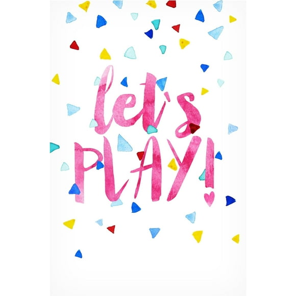 Trademark Fine Art Canvas Wall Art - Treechild 'Let`s Play!' Wall Art for Living Room, Bedroom, or Office Décor