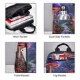 thumbnail image 4 of Naloa Jungle Path Glowing Mushrooms Print Lightweight DayBackpack Suitable for school, work, shopping, travel, etc., 4 of 5