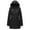 Black, variant on GGleaf Women's Winter Thicken Puffer Coat Warm Snow Jacket with Removable Hood Fashions Long Jacket Grey Medium