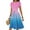 Light pink, variant on WTOBBY Women's Ombre Color Block Belted Dress Short Sleeve Round Neck Casual Elegant Beach Wear,Yellow M