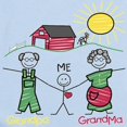 thumbnail image 2 of CafePress - Grandparents And Me Infant Bodysuit - Baby Light Bodysuit, Size Newborn - 24 Months, 2 of 4
