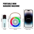 thumbnail image 7 of Jubilant Bouquet Mini Portable Bluetooth Karaoke Speaker with 2 Microphones, 1 Pack, 7 of 7