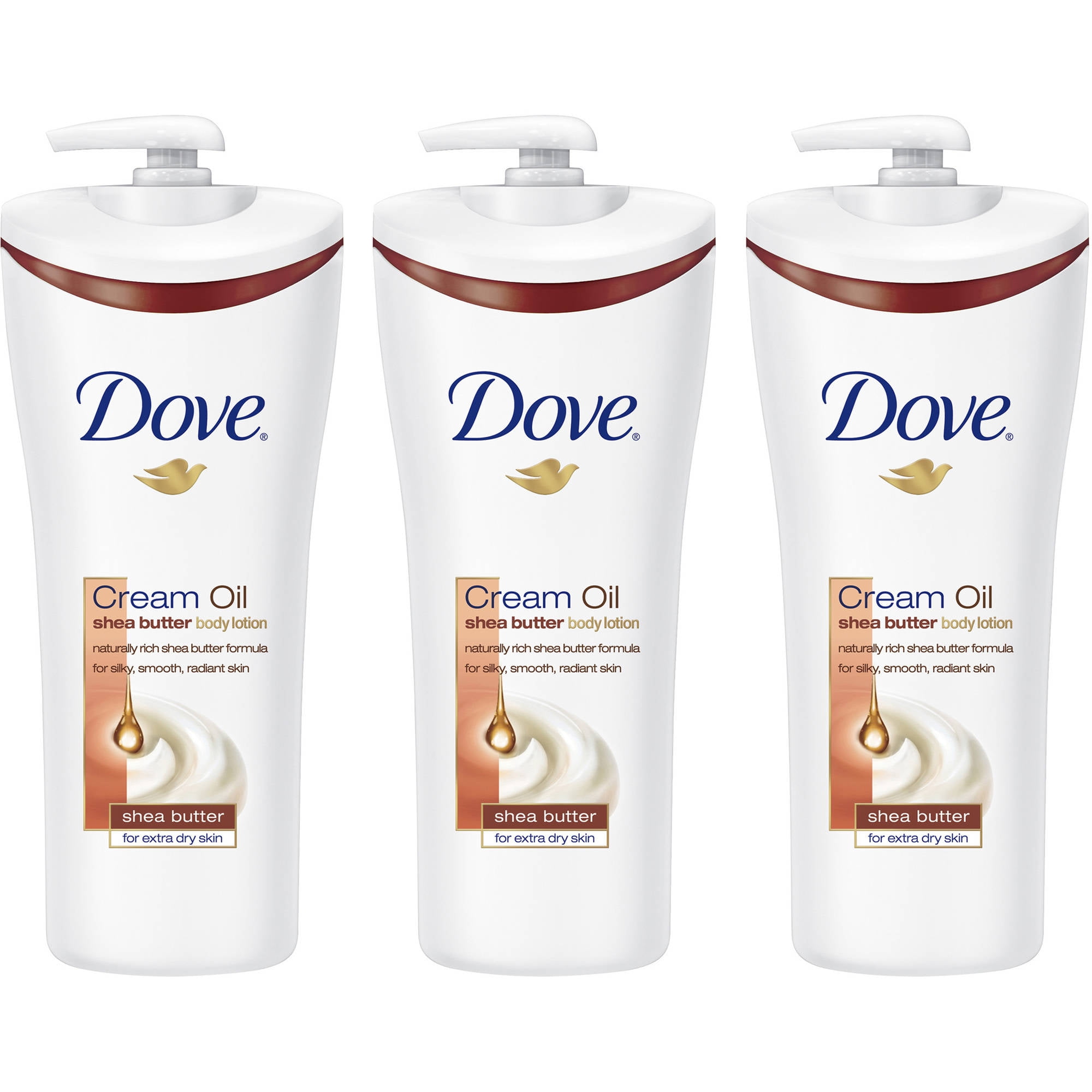 Dove Cream Oil Body Lotion with Warming Vanilla Scent, Moisturizer for Dry Skin Shea Butter Body