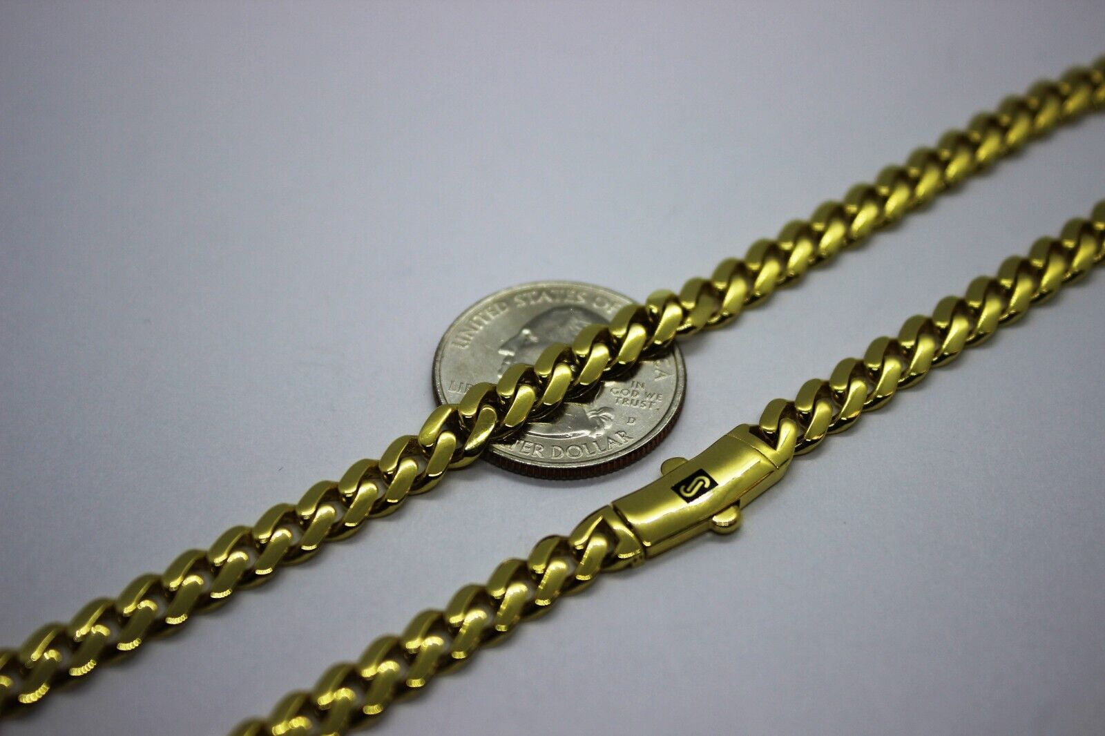 10K Gold Monaco Miami Cuban Necklace Bracelet Chain CZ Pave