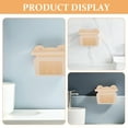 thumbnail image 3 of RENACLIPY 2Pcs Plastic Bathroom Wall Mounted Tissue Box Holder for Kitchen Facial Wipes Storage, 3 of 8