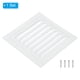 thumbnail image 3 of Ventilador de gablete de aluminio Uxcell de 6"x6", cubierta de salida de pared exterior, rejilla de aire HVAC con pantalla de louver, 3 of 6