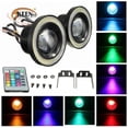 thumbnail image 3 of 2 pcs 8.9 cm High Power Universal headlamp - led ring "Angel eye" Ring Fog lamp, drl lamp.green, 3 of 5