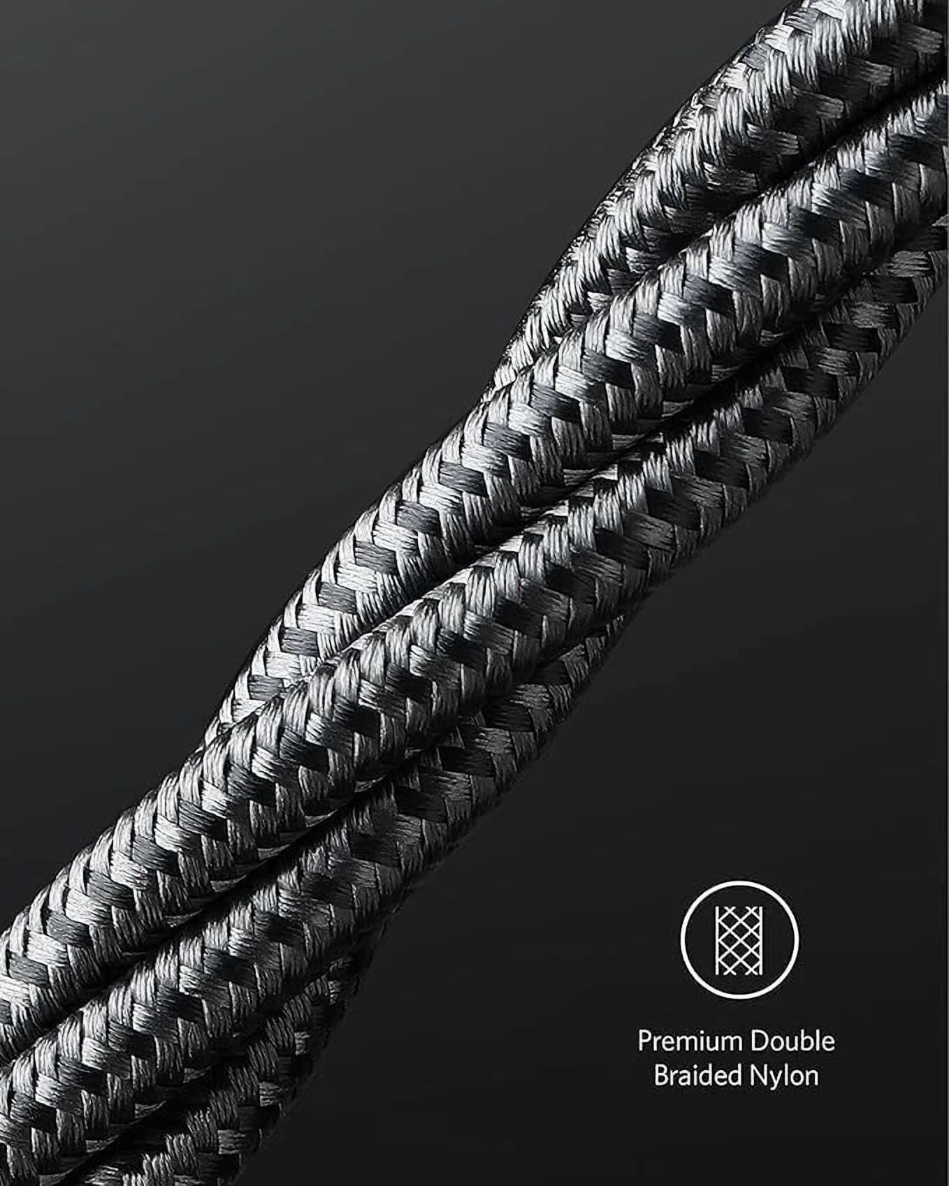 CRESTIN- Anker Usb C To C Cable, Type C 60W Fast Charging Cable (1Ft, 1Ft*2, Black