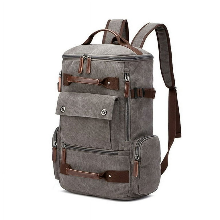 GQ Men s Backpack Vintage Canvas Backpack School Bag Men s Travel Bags Large Capacity Backpack Laptop Backpack Bag Rucksack Walmart