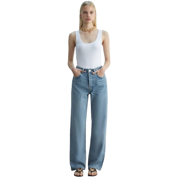 LTB Jeans Women's Vanetta Straight Leg High Waist Jean Trousers | 27 - BLUE