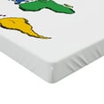 thumbnail image 2 of Ambesonne World Map Fitted Sheet, Modern, Twin Size, Multicolor, 2 of 3