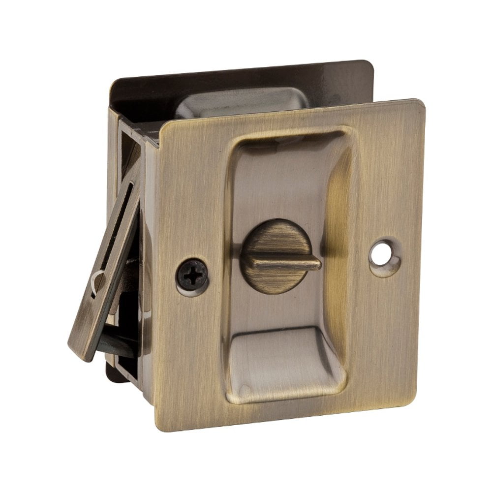 Kwikset 333 Notch Bed Bathroom Privacy Pocket Sliding Door Pull Kwikset 333 Notch Bed Bathroom Privacy Pocket Sliding Door Pull Lock Brass Com