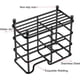 thumbnail image 3 of Soporte pequeño para cepillos de dientes para baño, organizador de accesorios de baño de acero inoxidable negro con 5 ranuras para espacios pequeños, 3 of 5
