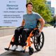 thumbnail image 2 of Silla Ruedas Deportiva Ligera Aluminio Plegable + Rueditas, 2 of 8