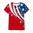 thumbnail image 3 of Mens Tshirts Short Sleeve USA 250th Anniversary Shirt Independence Day Graphic Tee Casual Comfortable Crewneck T Shirts for Man Red L, 3 of 3