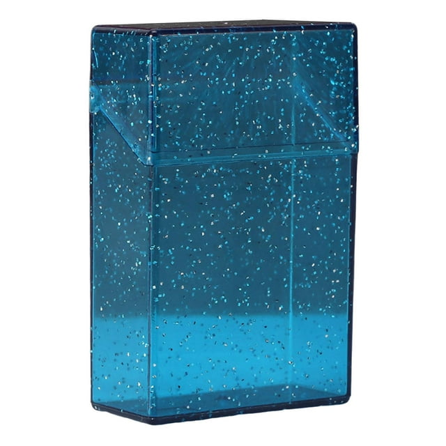 lionlar Transparent Box Case Thickened Lightweight Dispenser Portable Useful Display Box Flip Holder Case for Gift Men , Blue, As discribed