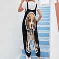 thumbnail image 3 of Cute Dog Design Womens Casual Baggy with Pockets Trousers Casual Jumpsuit Sleeveless Suspender Overalls Romper, 3 of 8