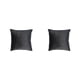 thumbnail image 3 of Wosthever Funda de poliéster para cojín de asiento, funda decorativa de terciopelo para sofá con cremallera, reutilizable, respetuosa con la Negro 40x40cm 2piezas, 3 of 6