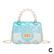thumbnail image 2 of Bolso de verano transparente de PVC con perlas, pequeño, cuadrado, cruzado de un solo hombro para mujer, 2 of 2