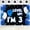 3rd, variant on 28th Birthday Polyester Backdrop, Black Blue Gaming Style Party Photo Booth Background Banner for Indoor Use 16x24in