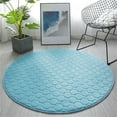 thumbnail image 2 of yulier Round Area Rug for Bedroom Living Room, Memory Foam Circle Rug Indoor Ultra Soft Modern Carpet for Dorm Home Room Decor, 31.5", 2 of 2