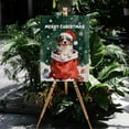 thumbnail image 4 of Santa Surprise Gift Australian Shepherd Merry Cheerful Christmas Vertical Matte Canvas Poster Aussie Dog Lover Gifts Wall Art Home Decor - 12021, 4 of 5