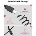 thumbnail image 3 of Cable de carga de 1,2 m para Nintendo 3DS, cable de carga para Nintendo 3DS / 3DS XL / DS/DSi /2DS / 2DS XL, 3 of 5