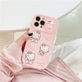 thumbnail image 1 of Sanrio Cat 3D Hello kitty, funda de teléfono con ventana deslizante, protección de cámara con soporte para Iphone 11, 12, 13 Pro Max, X, Xs, Xr Fivean unisex, 1 of 2