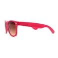 thumbnail image 4 of Classic Iconic Pop Color Horn Rim Sunglasses Fuchsia Brown, 4 of 4
