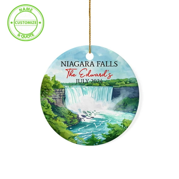 Customizaholic Personalized Christmas Ornaments, Custom Christmas Ornament, Custom Ornaments, Niagara Falls Christmas Ornament