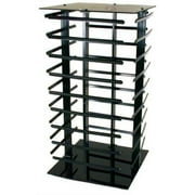 Revolving Rotating Earring Counter Display Stand 4 Sided Black