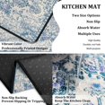 thumbnail image 5 of Kitchen Rugs Set of 2- Vintage Country Blue Boho Non-Slip Washable Floor Mats - Comfort Sink and Laundry Room Runner - Boho Kitchen Accessories and Decor 17x47.2 and 17x30 inches, 5 of 6
