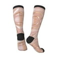thumbnail image 4 of Balery Rose Gold Glitter Splatter Printed Novelty Socks Men's Women's Crew Socks Sports Socks Knee High Socks Cotton Socks Quirky and Cool Socks, 4 of 9