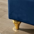thumbnail image 6 of Sofa Lounge Chair with Sturdy Metal Legs with Large Storage, Functional Indoor Chaise Lounge with One Backrest and Armrest, Modern Velvet Upholstered Sofa Recliner Suitable for Living Room, Bedroom, 6 of 7