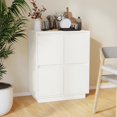 thumbnail image 1 of vidaXL Buffet Blanc 60x34x75 cm Pin Massif, 1 of 5