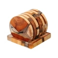 thumbnail image 1 of Ensemble de Table de Bar, Ensemble de 6 Pcs de Circulaires Incluant avec Résine en Bois Utilisée comme Table Aristocratique, 1 of 4