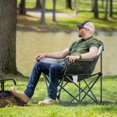 thumbnail image 2 of Ozark Trail Padded Club Chair, Grey, Polyester, 2 of 8