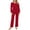 Red, variant on Womens Pajama Sets Long Sleeve Crewneck Tops and Long Pajama Pants 2 Piece Lounge Set Sleepwear Fall Oufits Loungewear