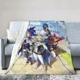 thumbnail image 2 of Genshin Impact Bed Blanket Air Conditioner Quilt Ultra Soft Flannel Blanket All Season Fuzzy Blanket Reversible Fluffy Plush Blanket 40"X30", 2 of 8