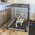 thumbnail image 3 of FXW TitanNest Chew-Proof Elevated Dog Bed, Raised Cot for Indoor/Outdoor/Camping Use, Durable & Washable Padded Pet Bed for Medium Dogs, 41.0" L x 27.0" W x 5.0" H, Black, 3 of 7