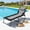 Gray, variant on Arlopu Padded Folding Chaise Lounge Chair, Heavy Duty Reclining Chair with Pillow & Side Pocket for Patio Beach Pool, 5-Position Adjustable, Gray