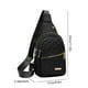 thumbnail image 2 of Waterproof Chest Sling Bag | Fashionable Large Capacity Crossbody for Travel, Hiking | Anti-Theft Hidden Pocket | USB Charging | Breathable Fabric | 1pc | 30x17x16cm, 2 of 6