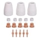thumbnail image 1 of 18pcs Plasma Cutter Consumables Lightweight Portable Plasma Cutting Machine Consumables for CUT‑40 for CUT‑50 for LGK‑40, 1 of 4